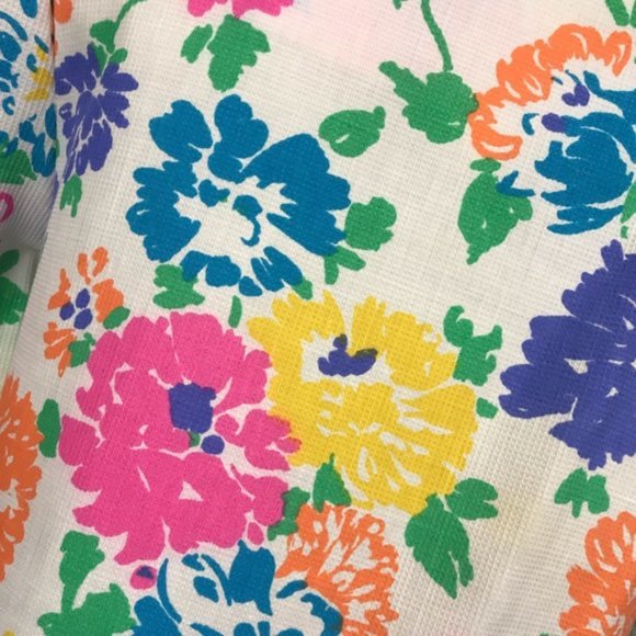 Vintage Chiha 1960’s Bright Floral Midi Dress - Picture 2 of 11